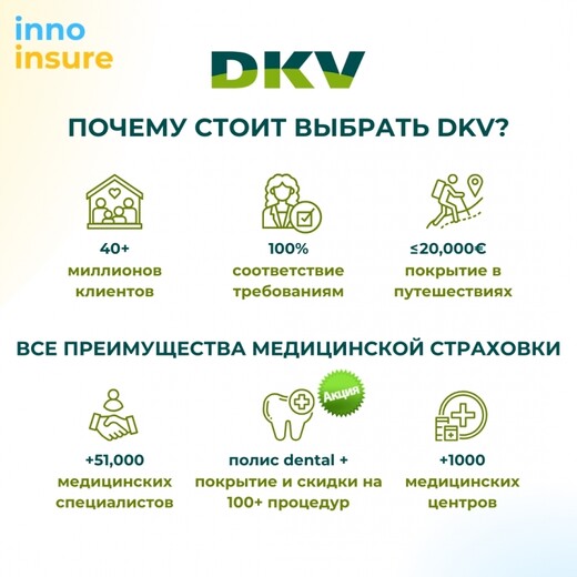 Полис DKV sin copagos sin carencias (ВНЖ Испании), Барселона
